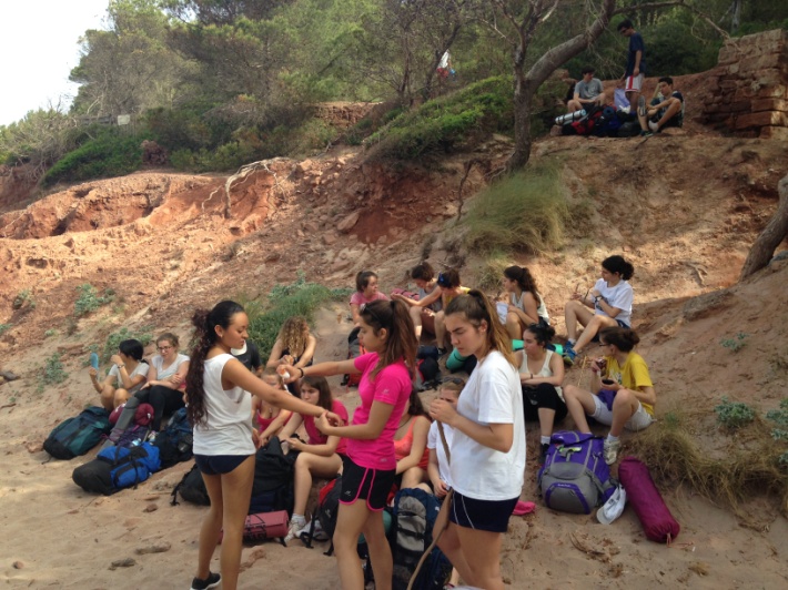 Alumnes berenant a La Vall