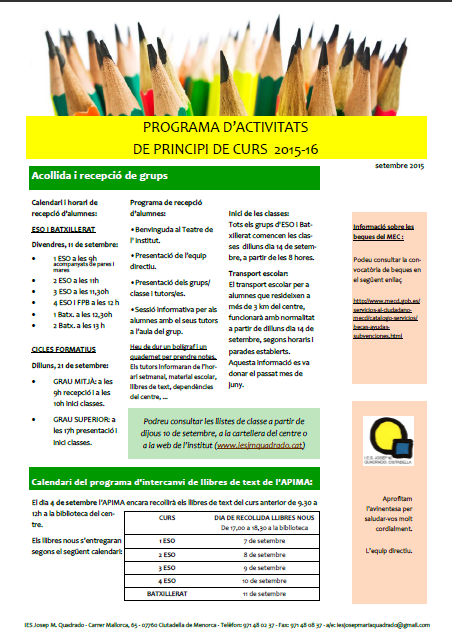 principi curs