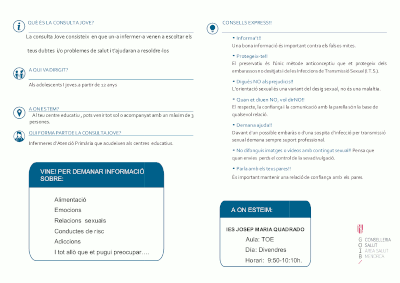 QUÈ ÉS LA CONSULTA JOVE contingut triptic modificat