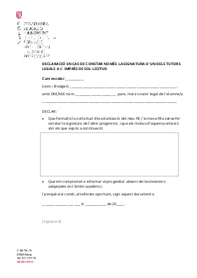 Decl per Menors 1 tutor 2018