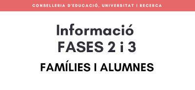 Informació Fase 2 i 3