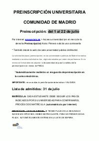 Procés matrícula universitats de Madrid 2020 2021