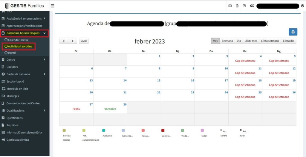 Calendari examens ESO 1