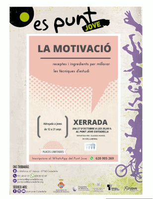 Xerrada motivació Punt Jove