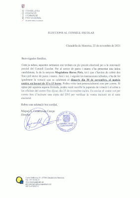 Eleccions Consell Escolar paresimares
