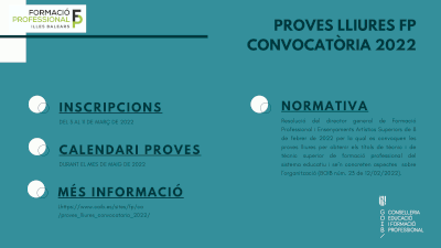 Cartell Proves lliures 2022
