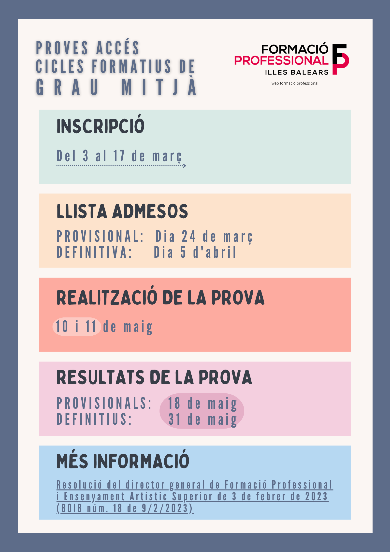 PROVES ACCÉS CICLES FORMATIUS