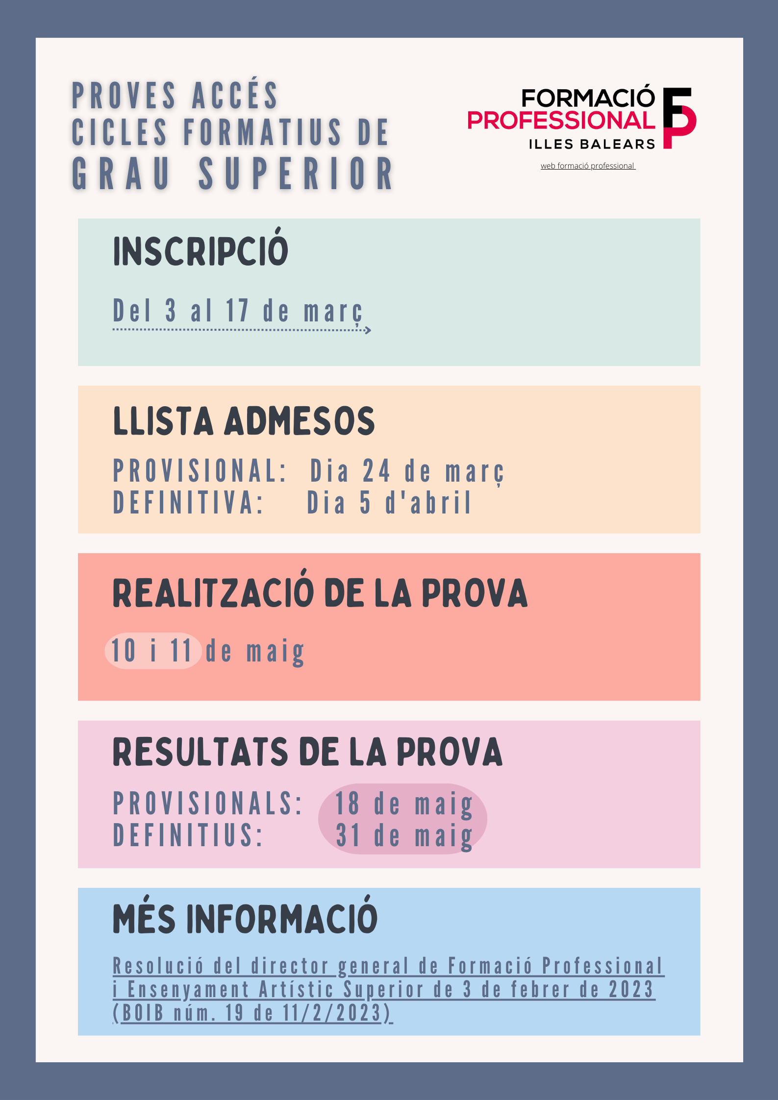 PROVES ACCÉS CICLES FORMATIUS GS