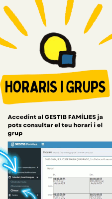 info HORARIS GRUPS
