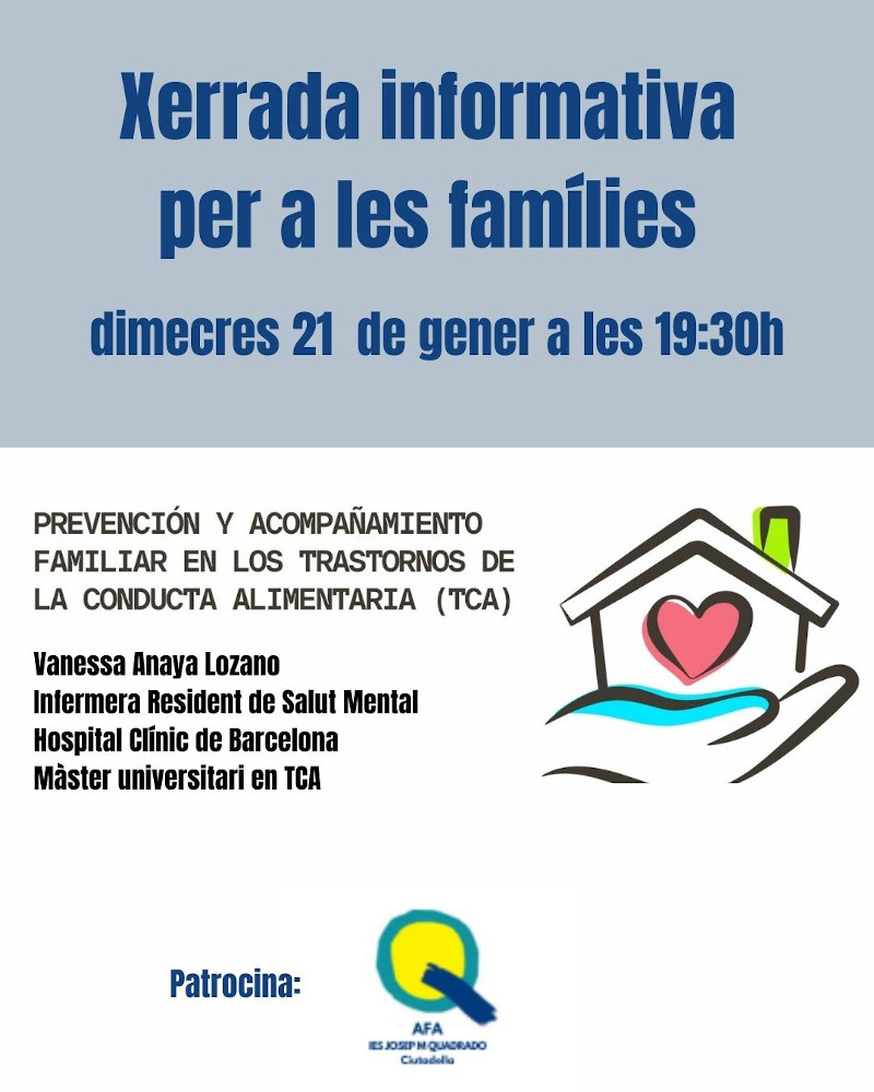 Xerrada sobre trastorns de la conducta alimentària