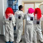 Celebrant l’11F disfressats de científics: Sara García i Pablo Álvarez