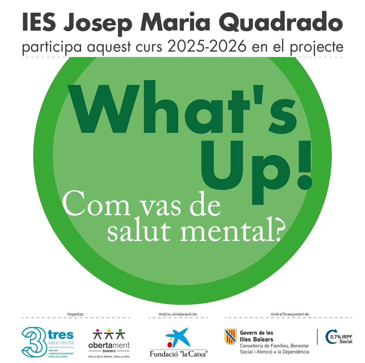 What's up! Com vas de salut mental?